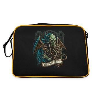 Cthulhu Tarot Card, The Emperor, Cosmic Horror - Retro Bag - black/gold - Back