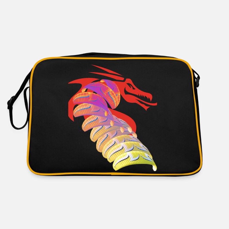 Drachen-Motorschirm Retro Tasche