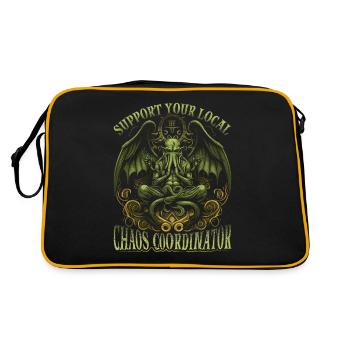 Cthulhu Chaos Coordinator, Cosmic Horror Cthulhu - Retro Bag - black/gold - Back