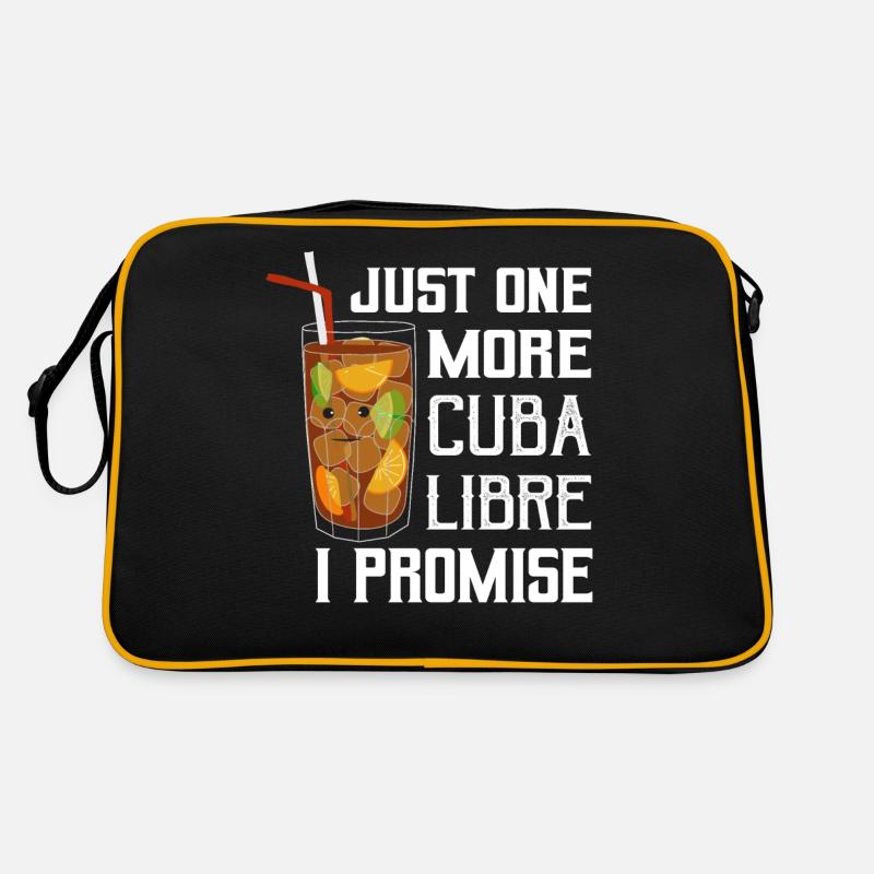 Just One More Cuba Libre I Promise Rum Drinking Retro Tasche
