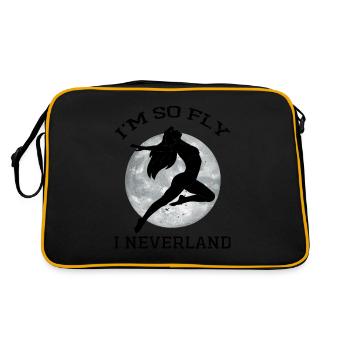 Lustig Lustig Cool Fairy Aussprachen - Retro Tasche - Schwarz/Gold - Hinten