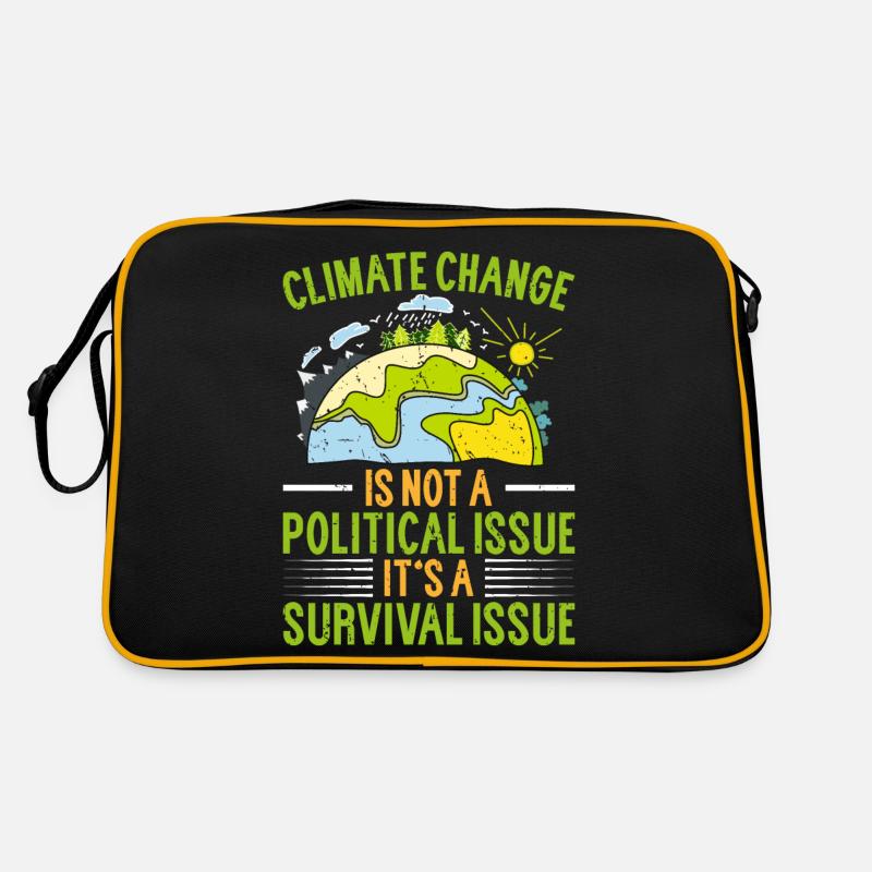 Climate Change Is a Survival Issue Retro Tasche