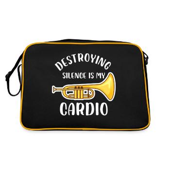 Détruire le silence, c’est mon cardio | Euphonium - Sac Retro - noir/or - Dos