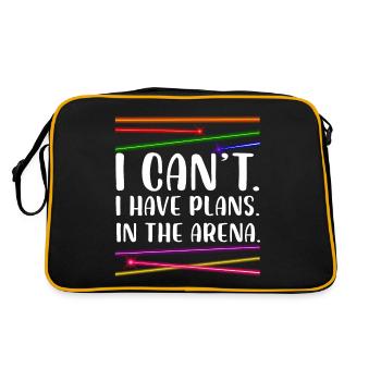 I can't. I have plans. In the arena | Laser Tag - Retro Bag - black/gold - Back