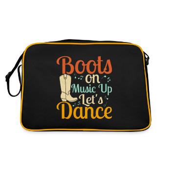 Boots On Music up Let's Dance Line Dance Country M - Retro Bag - black/gold - Back