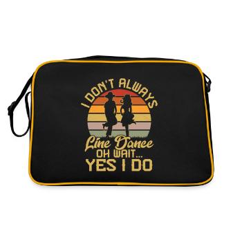 Je ne fais pas toujours de danse en ligne, oh attendez... Oui, je fais un gilet - Sac Retro - noir/or - Dos
