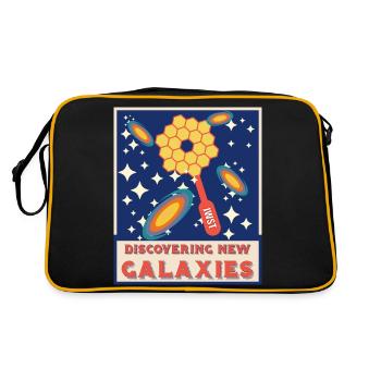 Discovering new galaxies - Retro Bag - black/gold - Back