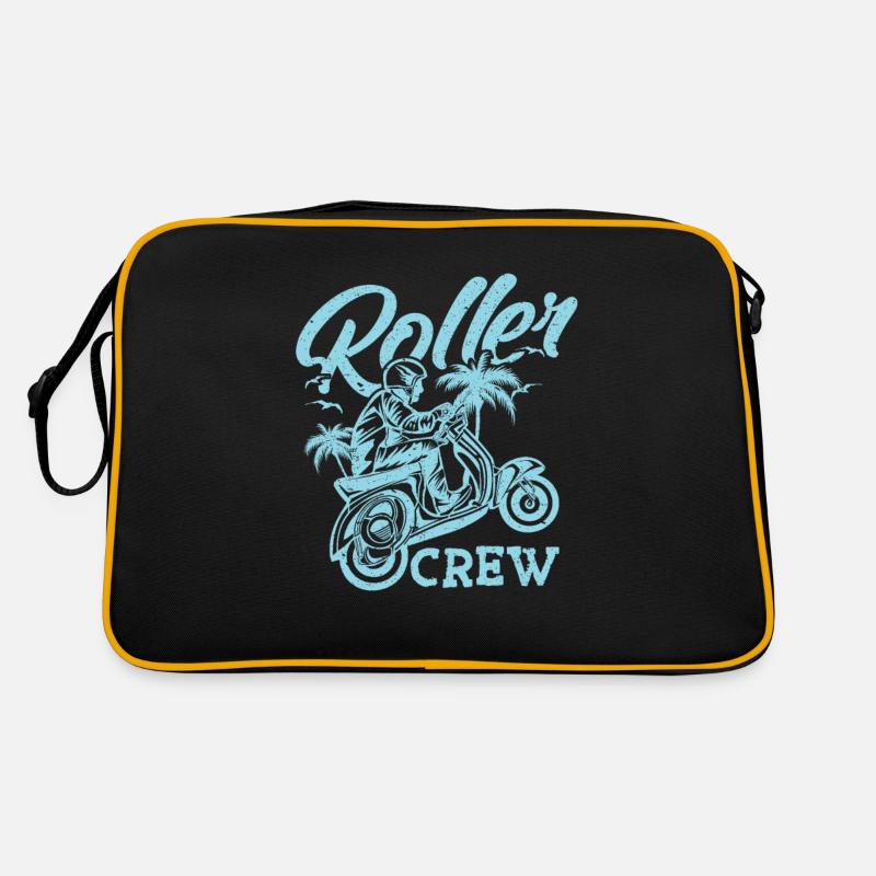 Roller Crew Scooter Motorroller Geschenkidee Retro Tasche