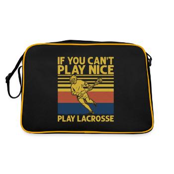 Si vous ne pouvez pas jouer à Nice Play Lacrosse Team Player - Sac Retro - noir/or - Dos