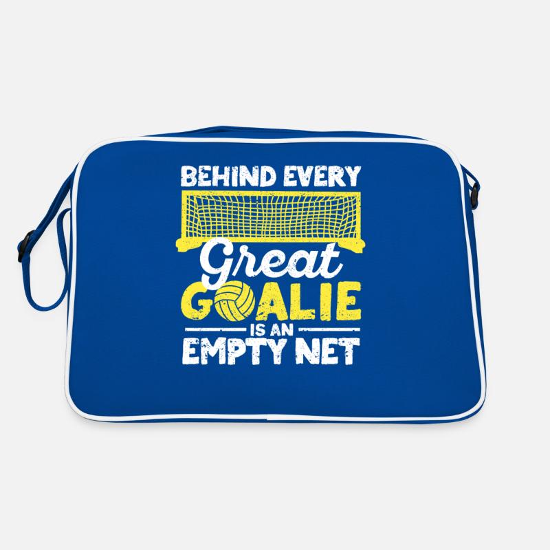 Behind every good goalkeeper is an empty net Retro Bag