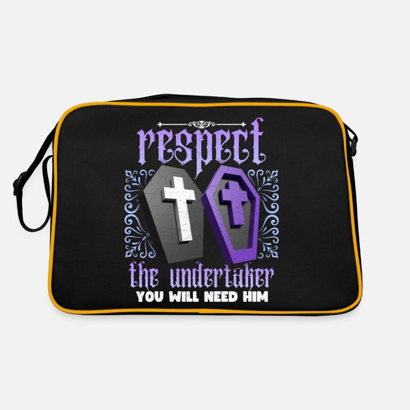 Lustiger Bestatter Spruch, Undertaker Spruch Retro Tasche