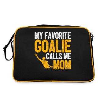 Mon gardien de but préféré m’appelle Mama Water Polo - Sac Retro - noir/or - Dos
