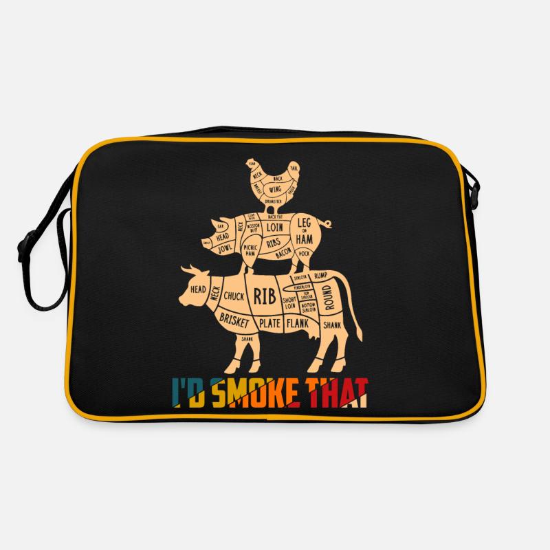 I'd Smoke That Grilling BBQ Smoker Retro Bag