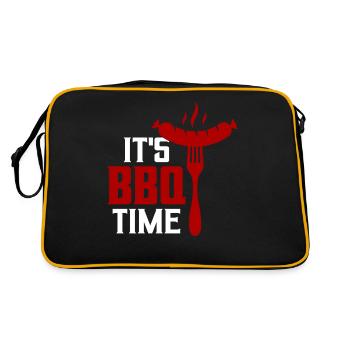 It's BBQ Time Grilling Barbecue Smoker - Retro Bag - black/gold - Back