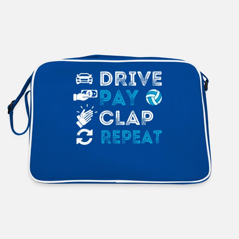 Driving, paying, clapping, repeating, eating, sleeping Retro Bag