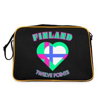 Finland Twelve Points - Suomi Kaksitoista Pistettä - Retro Bag - black/gold - Back