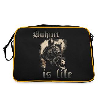 Buhurt Is Life Knight Games HEMA Knight Tournament - Sac Retro - noir/or - Dos