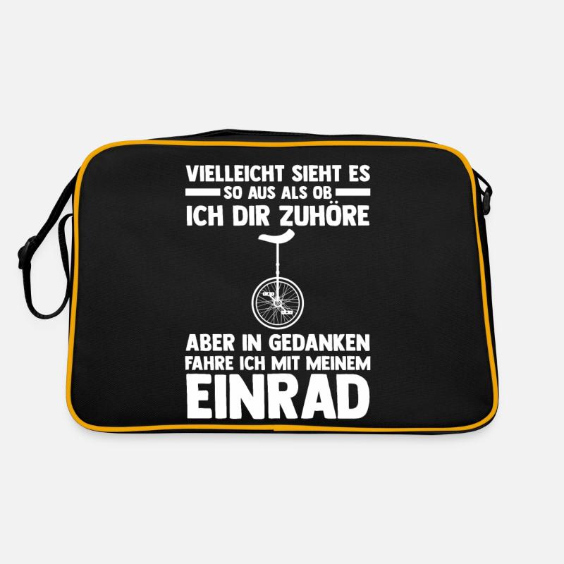 Kunstrad Fahrrad Einrad Retro Tasche
