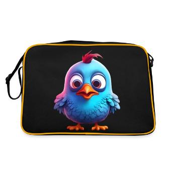 Mignon bébé oiseau - Sac Retro - noir/or - Dos