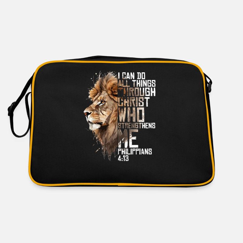 Christian Religious Bible Verse Sayings Scriptures Retro Bag
