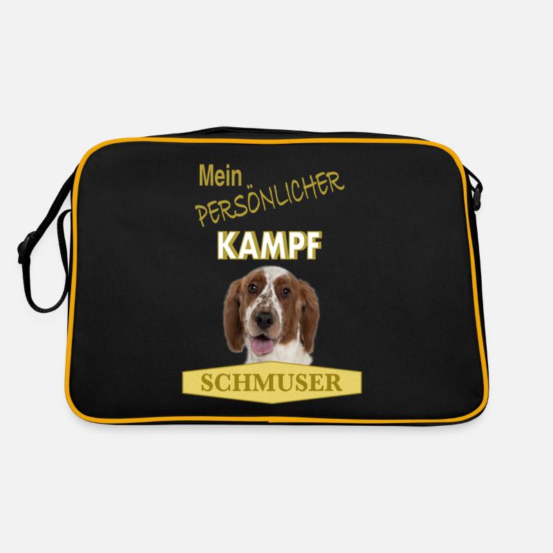 Persönlicher Kampfschmuser - Springer Spaniel Retro Tasche