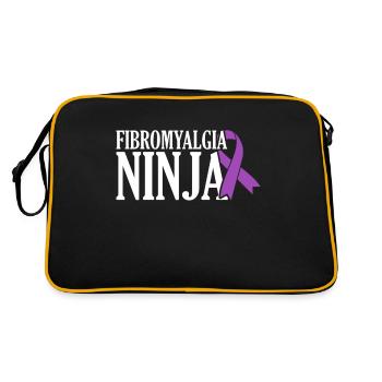 Fibromyalgia Awareness Day - Retro Bag - black/gold - Back