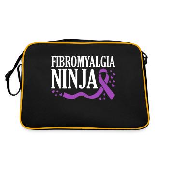 Fibromyalgia Awareness Day - Retro Bag - black/gold - Back