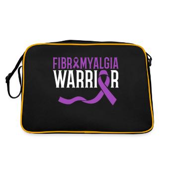 Fibromyalgia warrior Fibromyalgia fighter - Retro Bag - black/gold - Back