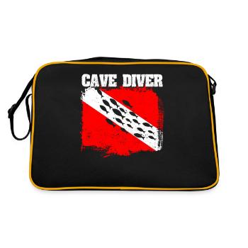 Moniteur de grotte Divemaster Instructeur de plongée profonde - Sac Retro - noir/or - Dos