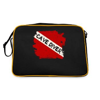 Moniteur de grotte Divemaster Instructeur de plongée profonde - Sac Retro - noir/or - Dos