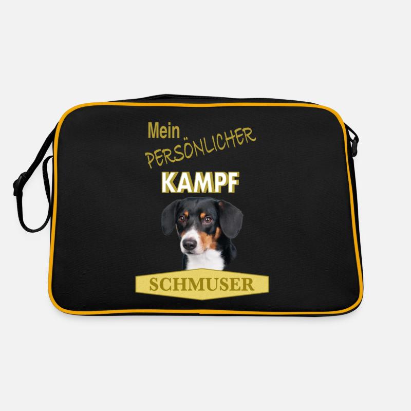 Persönlicher Kampfschmuser Entlebucher Sennenhund Retro Tasche