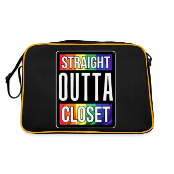 Juste sorti du placard pendant la semaine de la fierté - Sac Retro - noir/or - Dos