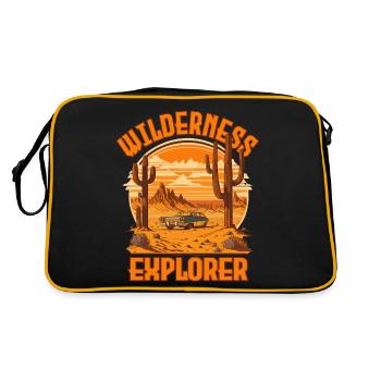 WILDERNESS EXPLORER Retro style - Retro Bag - black/gold - Back
