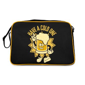 Retro Funny Beer - Retro Bag - black/gold - Back
