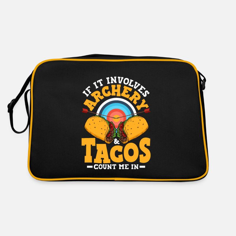 If It Involves Archery & Tacos Count Me In Archer Retro Bag