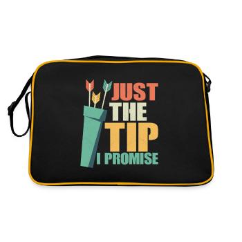 Just The Tip I Promise Archery Target Bow & Arrows - Retro Bag - black/gold - Back