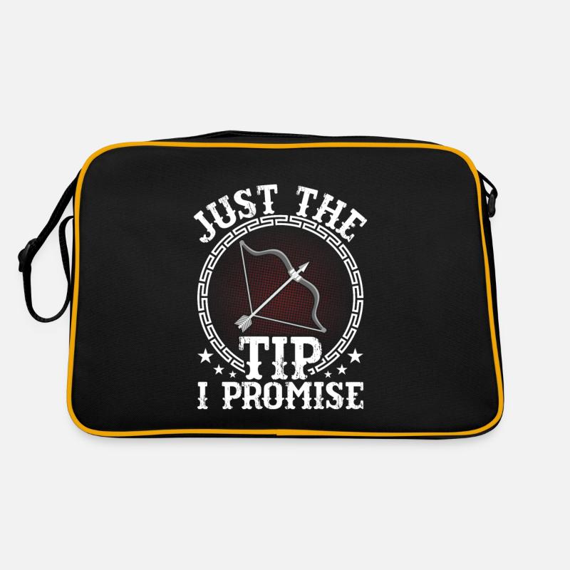 Just The Tip I Promise Bow & Arrows Target Archery Retro Tasche