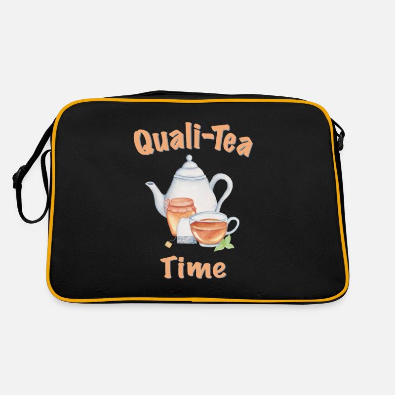 Tee Tea time Funny sayings Retro Bag
