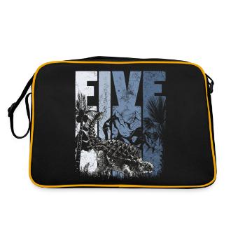 Ankylosaurus 5 years old Dino 5th birthday - Retro Bag - black/gold - Back