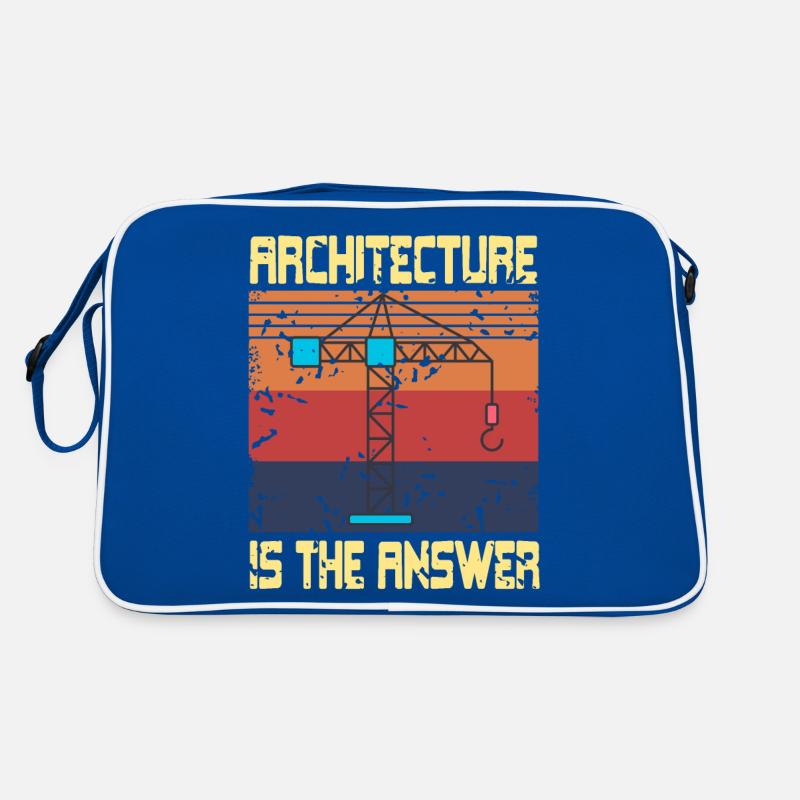 Architecture Is The Answer Retro Funny Architect Retro Tasche