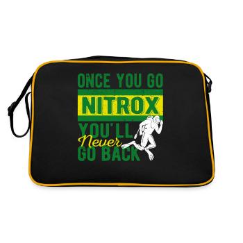 Une fois plongé avec du Nitrox, il n’y a pas de retour en arrière - Sac Retro - noir/or - Dos