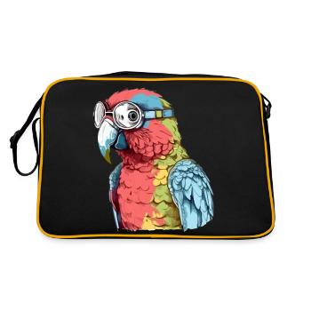 Pecco le perroquet à lunettes - Sac Retro - noir/or - Dos
