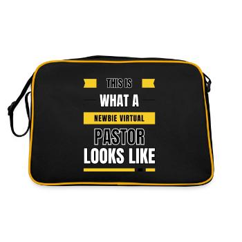Virtueller Pastor für Neulinge - Retro Tasche - Schwarz/Gold - Hinten