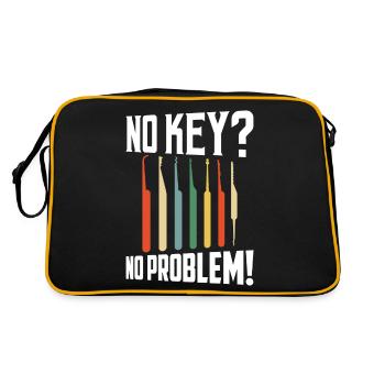 Pas de clé ? Aucun problème! Serrurier Serrurier - Sac Retro - noir/or - Dos