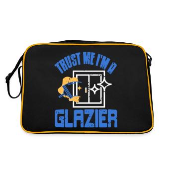 Trust Me I'm A Glazier Retro Funny Glass Worker - Retro Bag - black/gold - Back