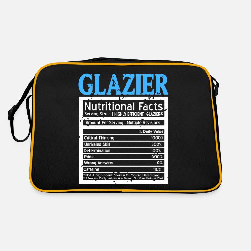 Faits nutritionnels d’un vitrier drôle de verrier Sac Retro