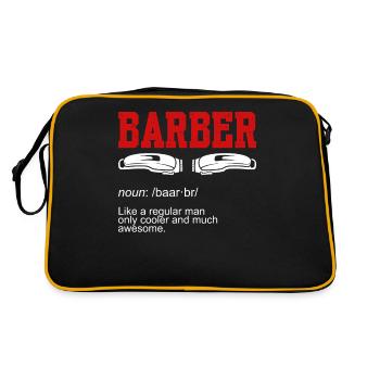 Nom de barbier - Sac Retro - noir/or - Dos