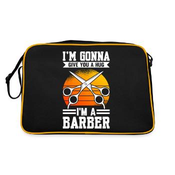 Je vais te faire un câlin Je suis un barbier - Sac Retro - noir/or - Dos