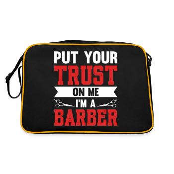 Fais confiance à moi Je suis un coiffeur - Sac Retro - noir/or - Dos
