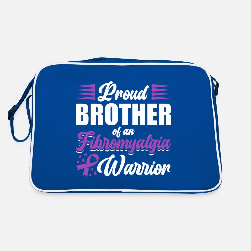 Stolzer Bruder Eines Fibromyalgie-kriegers Retro Tasche